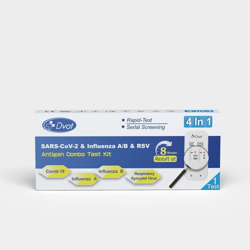 DVOT Antigen Combo Test Kit for testing SARS-CoV-2 &Influenza A/B & RSV