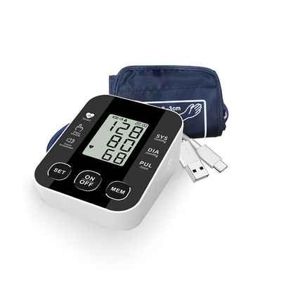 One Click Operation Portable LCD Digital Display Voice Broadcast Blood Pressure Monitor
