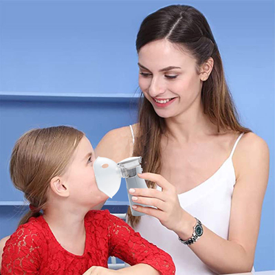 White Handheld Portable Nebulizer Atomizer 0.2ml/min For Adults And Children
