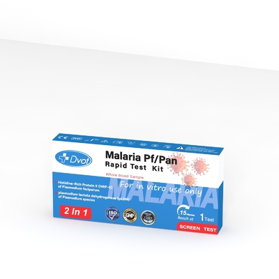 CE and ISO Certified At Home Malaria Pf/Pan Antigen Test Kit for Rapid Screening