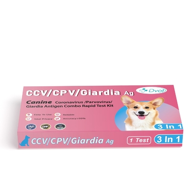 DOVT Combo Screening Kit Rapid Antigen Test for CCV/CPV and Giardia Test Time 8mins