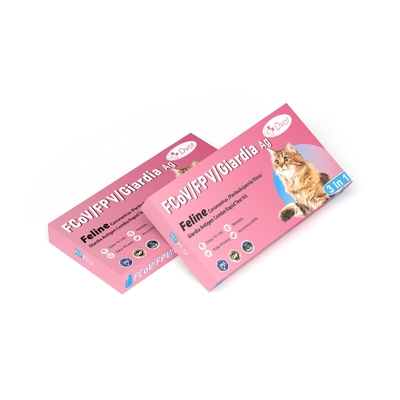 Feline Panleukopenia Coronavirus Fpv/Fcov/Giardia Ag Test Combo Rapid Test Kit For Cat Veterinaria
