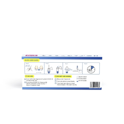 CE Certified SARS-CoV-2 Influenza A B Antigen Combo Test Kit with 24 Months Shelf Life
