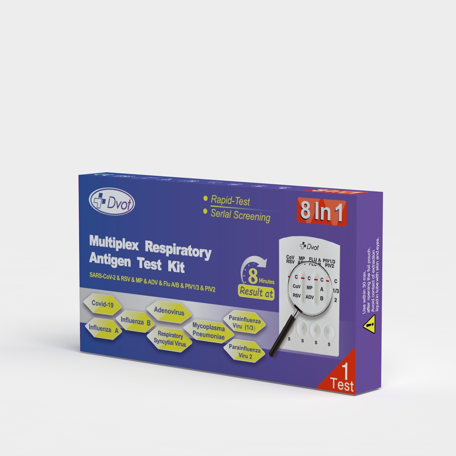 15-Minute Antigen Rapid Test Kit (8 IN 1), highly Accurate CE and ISO ...